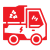 Serving as tipping mechanism of garbage trucks
